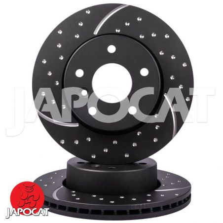 BRAKE DISC (Front, Pair, Dimpled & Slotted) (EBC)