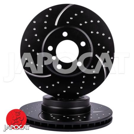 DISQUE de FREIN Avant Rainuré/Pointé EBC (La Paire)