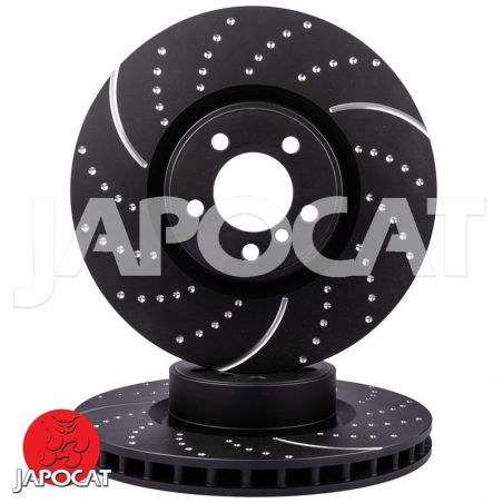 DISQUE de FREIN Avant Rainuré/Pointé EBC (La Paire)