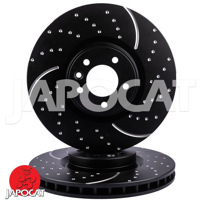 BRAKE DISC (Front, Pair, Dimpled & Slotted) (EBC)