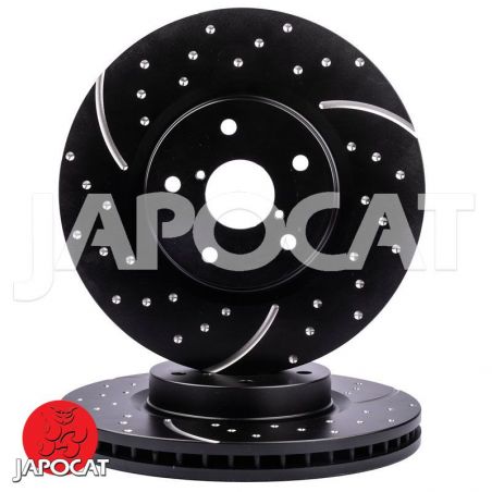 BRAKE DISC (Front, Pair, Dimpled & Slotted) (EBC)