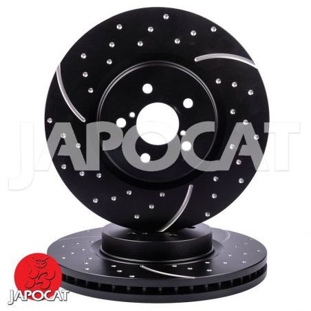 BRAKE DISC (Front, Pair, Dimpled & Slotted) (EBC)