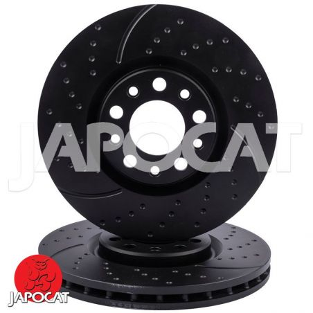 BRAKE DISC (Front, Pair, Dimpled & Slotted) (EBC)