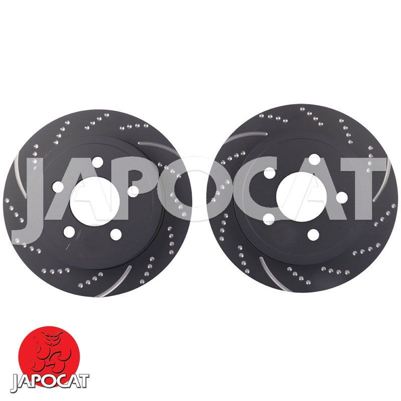 DISQUE de FREIN Arrière Rainuré/Pointé EBC (La Paire)