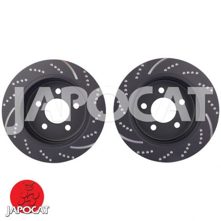 DISQUE de FREIN Arrière Rainuré/Pointé EBC (La Paire)